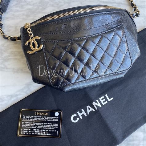 chanel waist bag uk|Chanel waist bag with pouch.